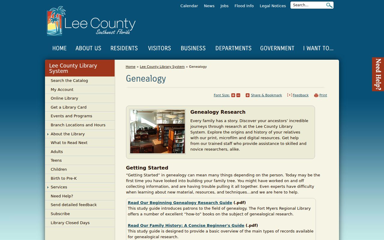 Lee County city directory research at Fort Myers Regional Library
