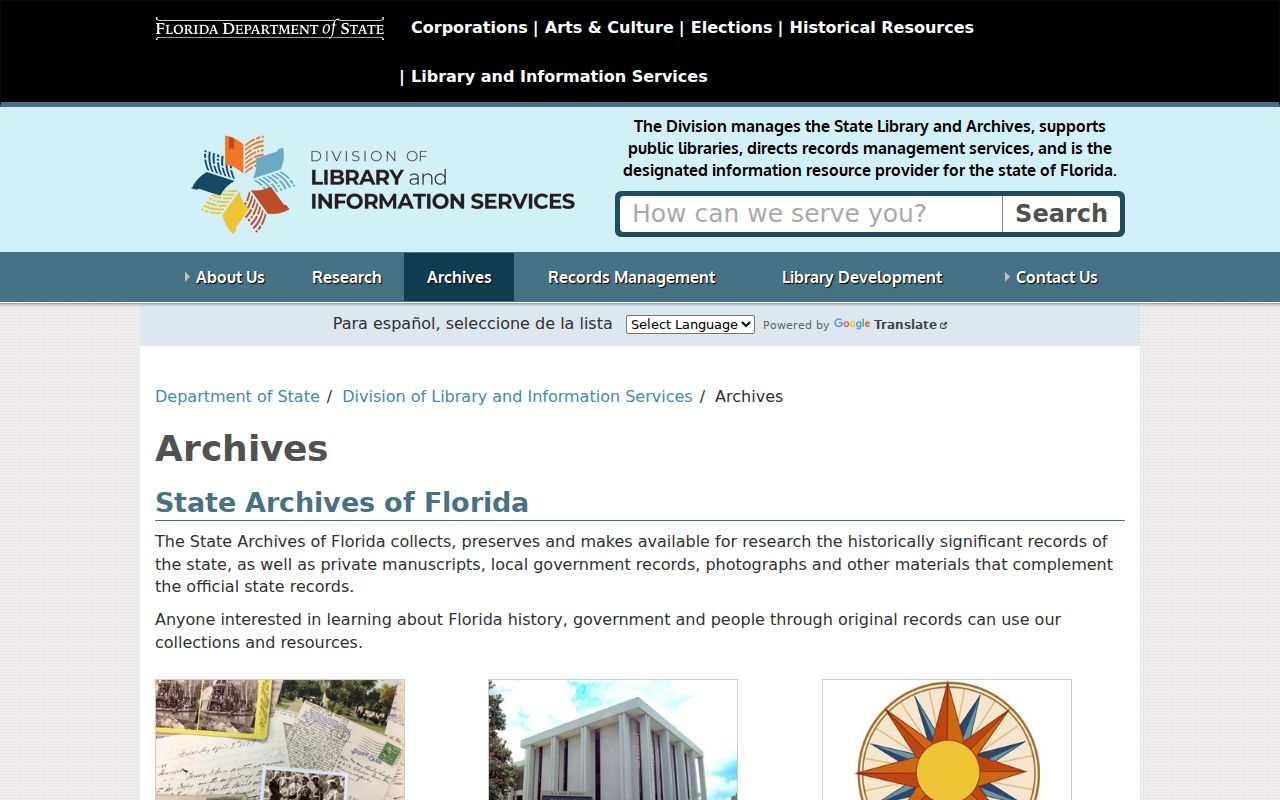 Lee County previous residents State Archives of Florida collections